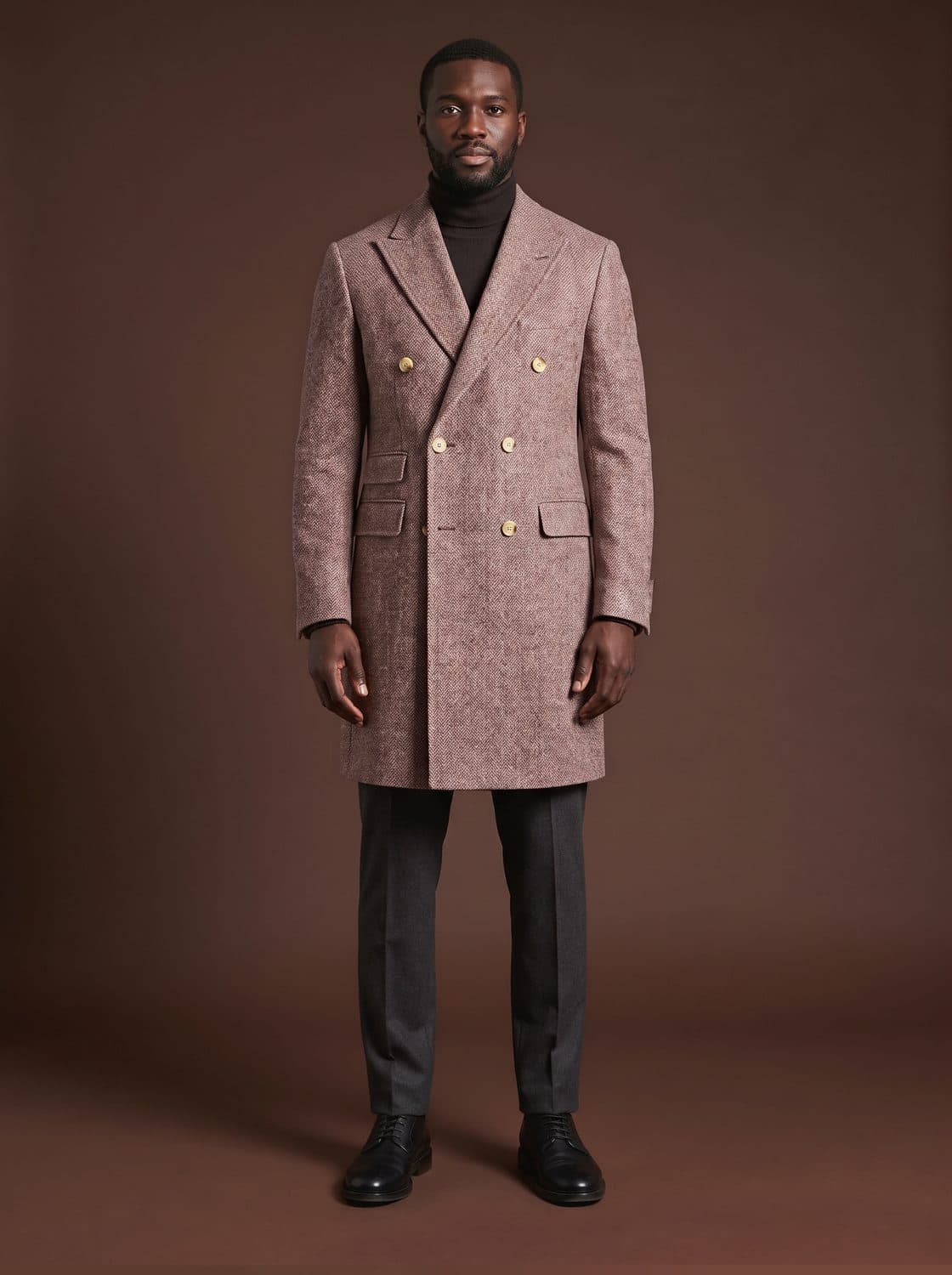 Ludlow Overcoat, worn by a model