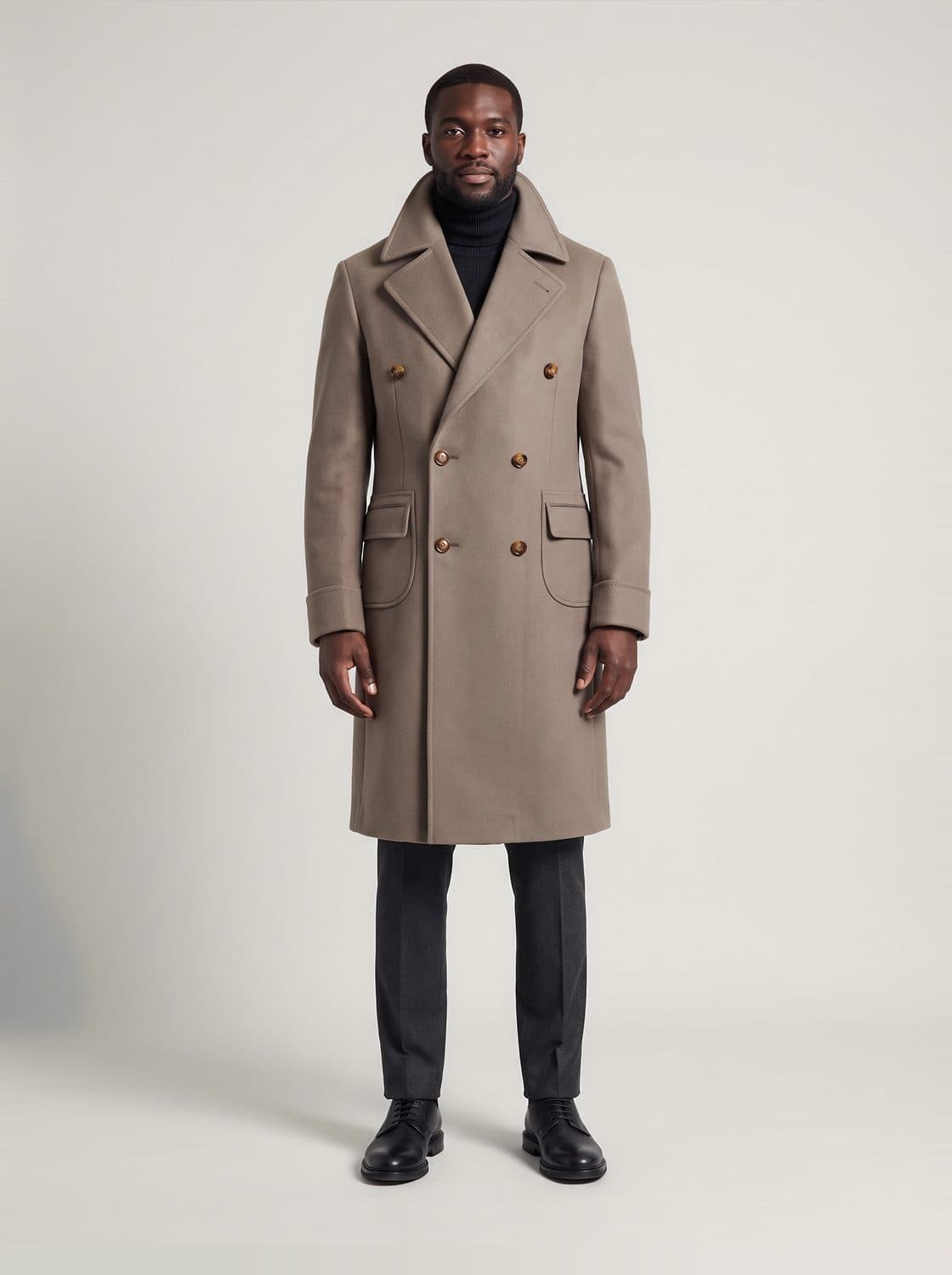 Bristow Overcoat, worn by a model