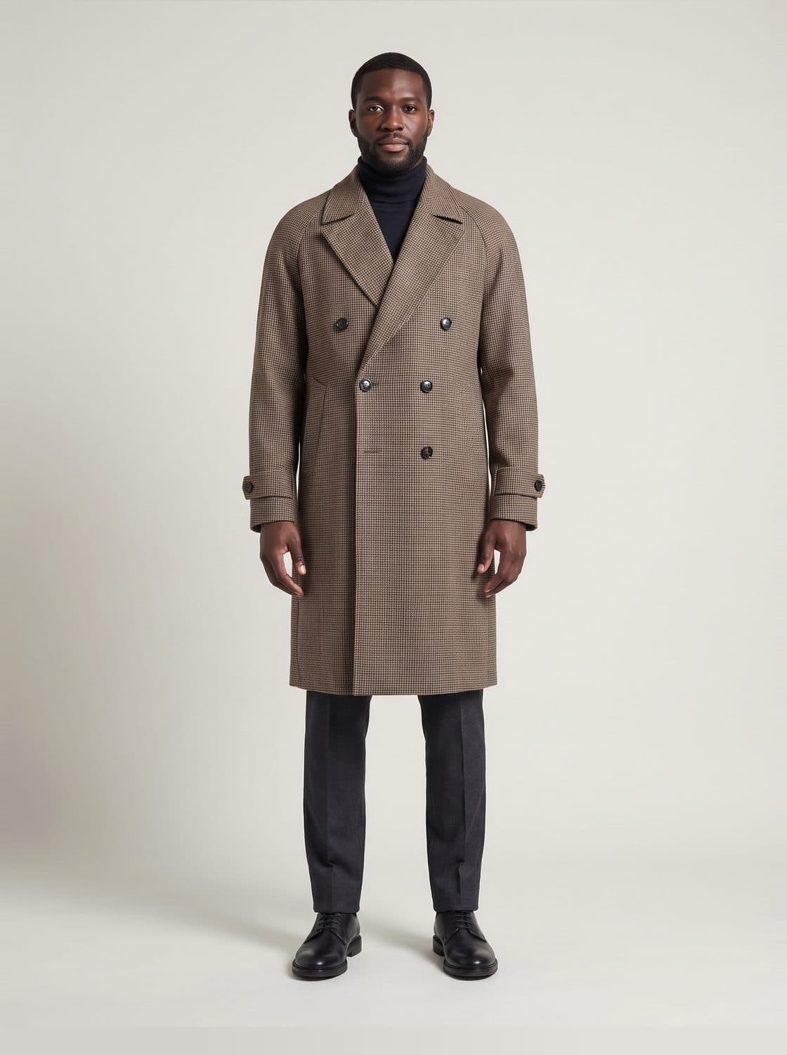 Hawthorne Overcoat, worn by a model