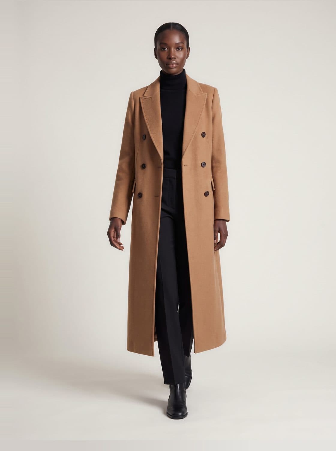 Frensham Overcoat, worn by a model