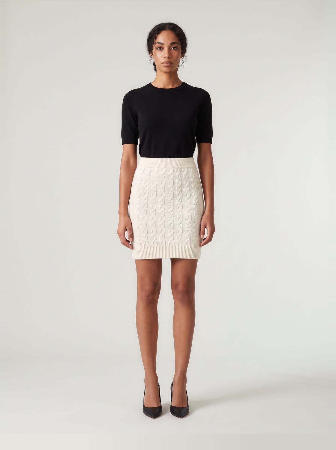 Scarcliffe Sweater, worn by a model