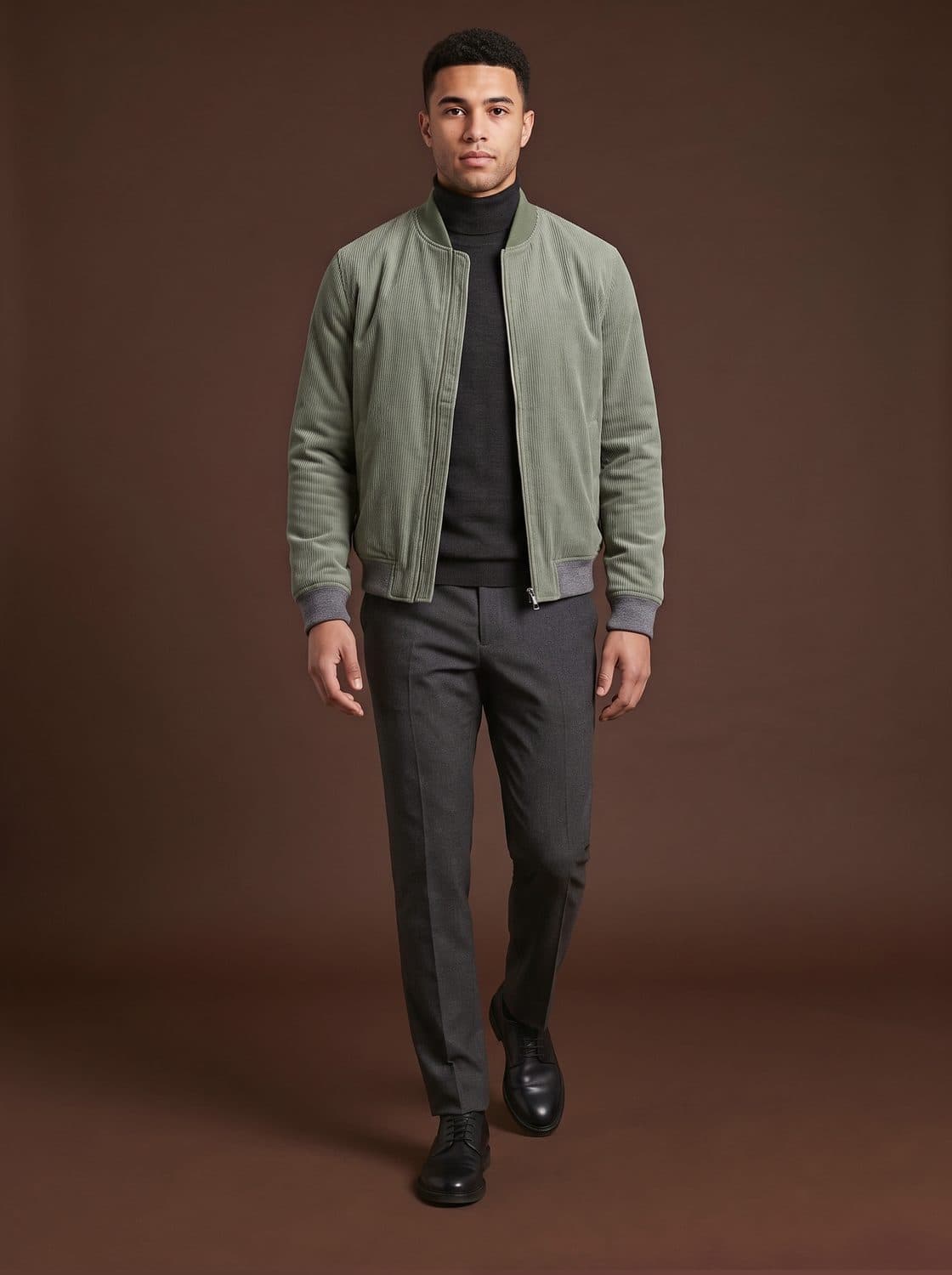 Halewood Field Coat, worn by a model