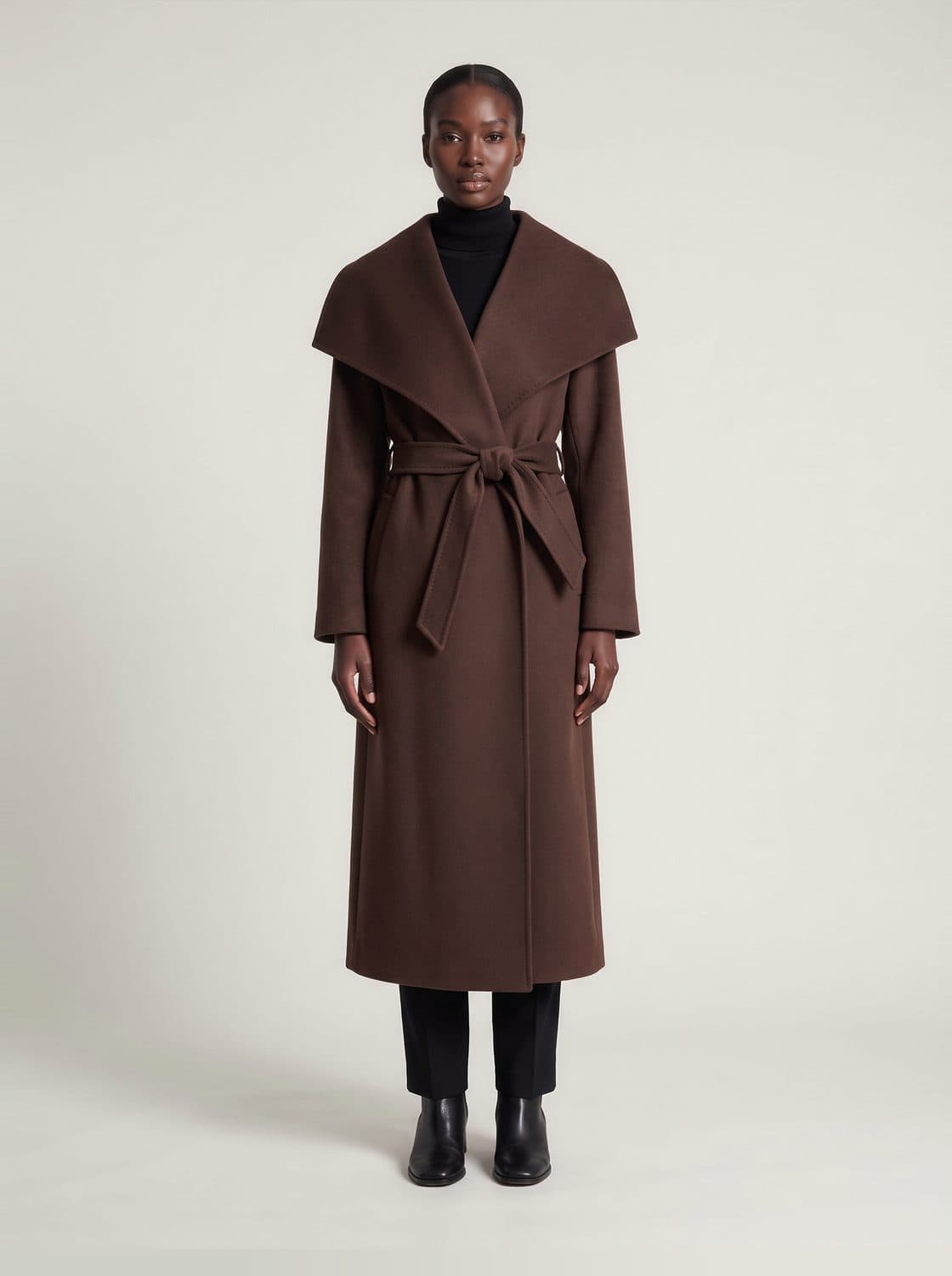 Ancroft Overcoat, worn by a model