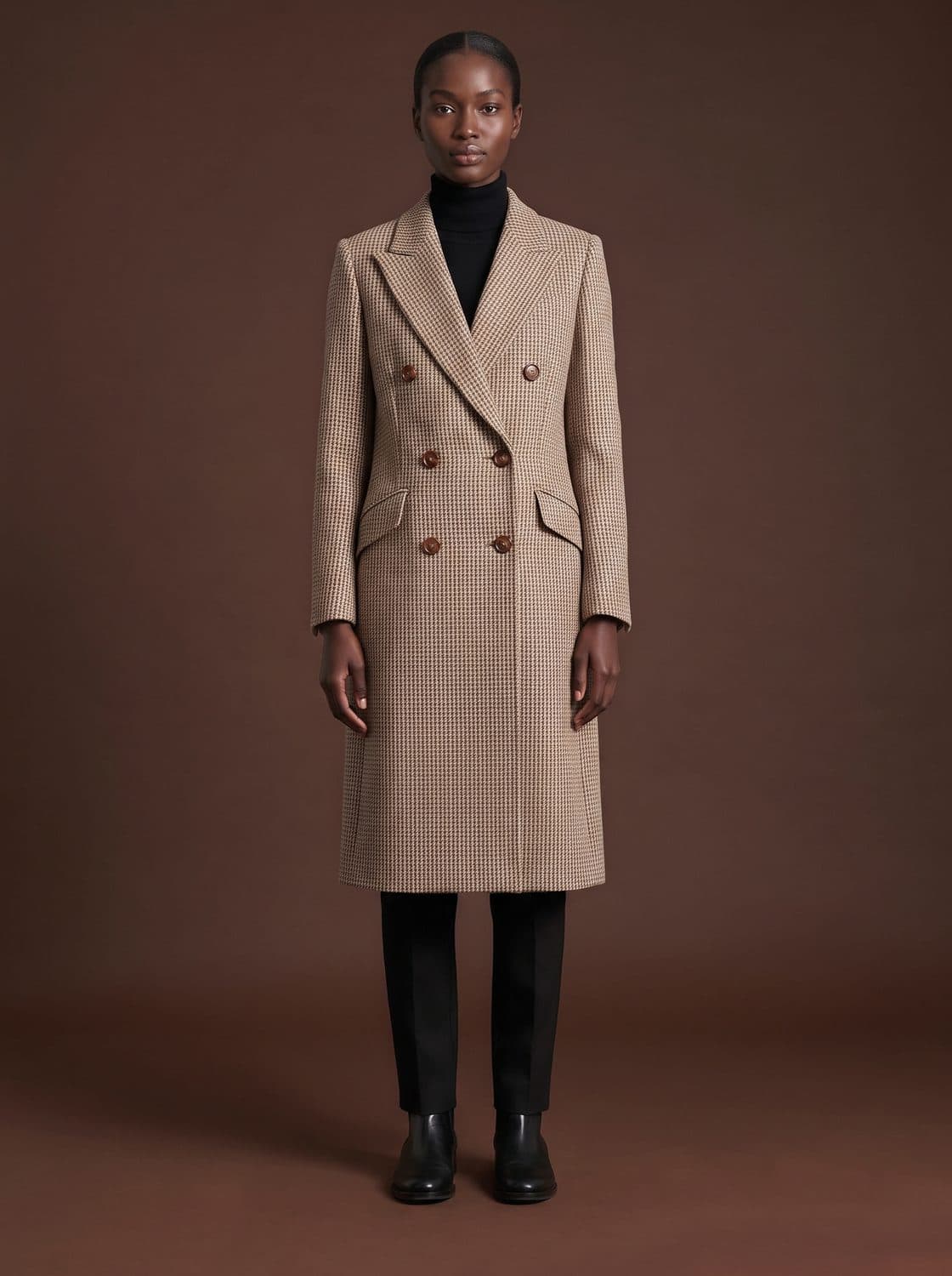 Marlowe Overcoat, worn by a model